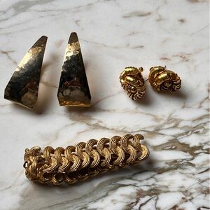 Vintage 80s / 90s Gold Fashion Jewelry Edit #2